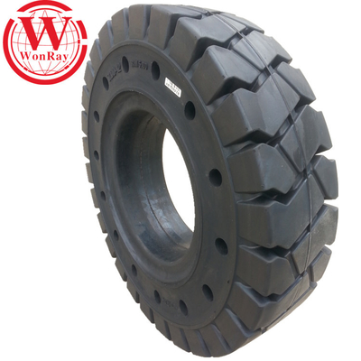 Forklift 7.00-15 Forklift 7.00-9 Pneumatic Shaped Solid Cushion Tires With Holes