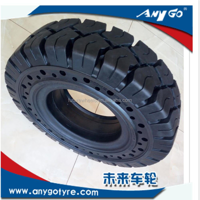 ANYGO Brand 7.00-12 Model XZ18 Click Solid Rubber Tires With Side Hole For Reach Stackers Toyota