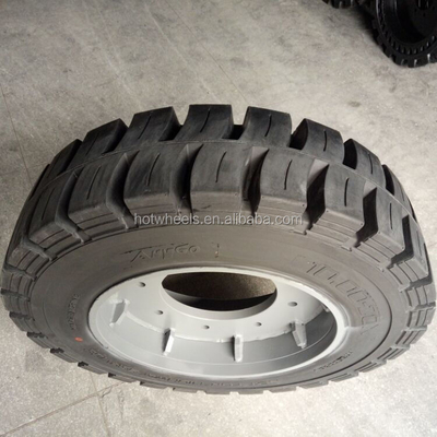 Truck Terex Fuchs MHL 340/350/360 solid tire spare part 10.00-20,11.00-20,12.00-20 for material handling machine